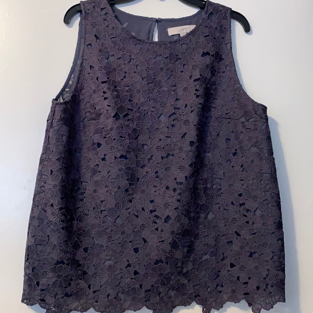 Loft lined laced blouse